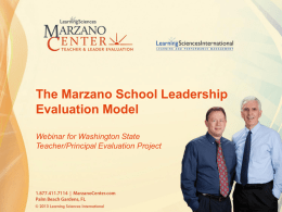 PPT - Washington State Teacher/Principal Evaluation Project
