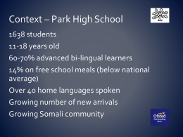 Context – Park High School