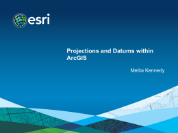 Projections and Datums within ArcGIS - Spatial-Ed