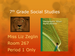 7th Grade Social Studies - Greensburg Salem School District
