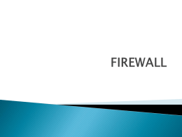 FIREWALL - Blogs Unpad