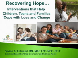 Recovering Hope- - - Interventions that Help