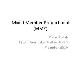 Mixed Member Proportional (MMP)