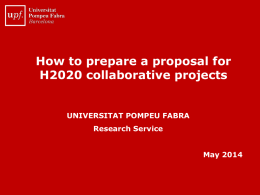 Research Service - Universitat Pompeu Fabra