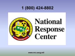 National Response Center