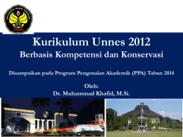 Kurikulum Unnes 2012 - Universitas Negeri Semarang