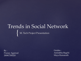 Trends in Social Network