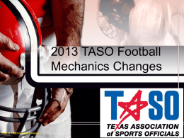 2013 TASO Mechanics