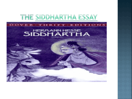 PPT on Siddhartha Essay the_siddhartha_essay