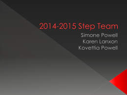 Step Team Powerpoint