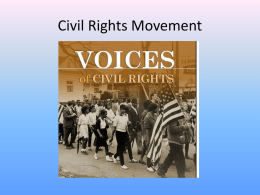 Unit 5 PPT Civil Rights Movement