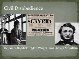 Civil Disobedience PowerPoint