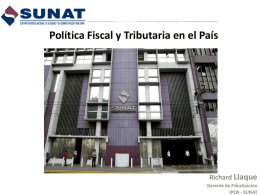 Política Fiscal y Tributaria en el País.