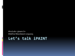 Let`s talk iPAINT(5주차)