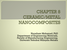 CHAPTER 8 CERAMIC/METAL NANOCOMPOSITES