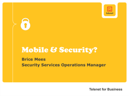 Mobile & Security?