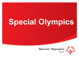 Dott.ssa Carolina Intoccia Special Olympics