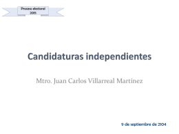 Candidatos independientes 2014