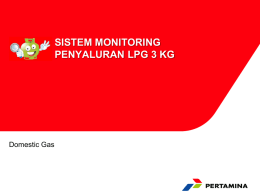 Sistem Monitoring Penyaluran LPG 3 Kg