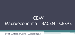 CEAV - Macroeconomia - CESPE -Gabarito