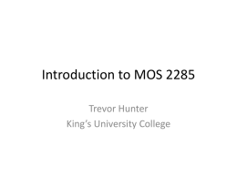 Introduction to MOS 2285