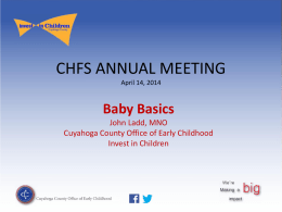 Baby Basics - Cuyahoga County Board of Health