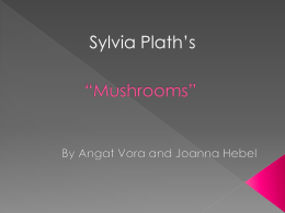 Mushrooms Sylvia Plath - EIS-J-IBA1