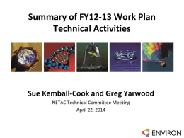FY 12-13 Technical Committee Reports