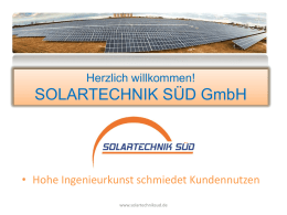 Vortrag Solartechnik Süd vom 4.6.2012 (Powerpoint)