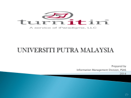 Guide for Student - upm - Universiti Putra Malaysia