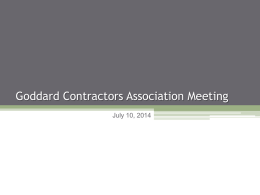 ROC II - Goddard Contractors Association