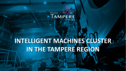 Intelligent Machines cluster in the Tampere region