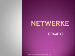 NETWERKE Gr 12 a