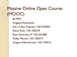 Massive Online Open Course (MOOC)