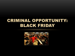 Black Friday - American Crime Prevention Institute