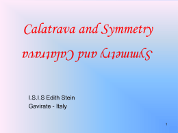 Calatrava and symmetry - isis "e. stein" gavirate vais01200q