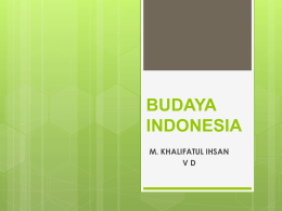 budaya di indonesia
