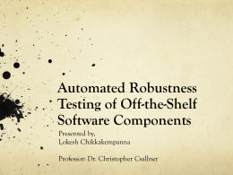 Automated Robustness Testing