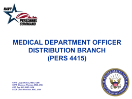 PERS 4415 - Naval Association of Physician Assistants