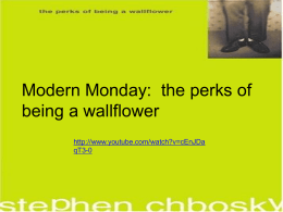 The Perks of Being a Wallflower Powerpoint