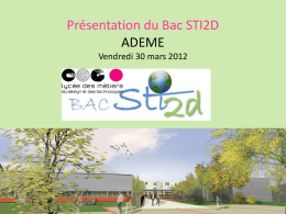 BAC STI2D - Blogs de l`académie d`Amiens