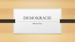 DEMOKRACIE