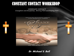 Constant Contact Evangelism and Discipleship