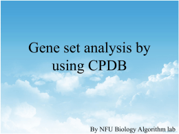 Enrichment analysis using CPDB