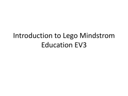 Pengenalan Lego Mindstrom Education EV3