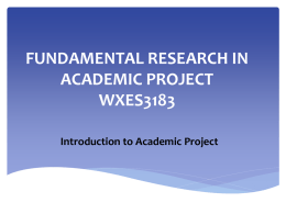 academic project ii
