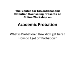 Academic Probation - Nassau Community College