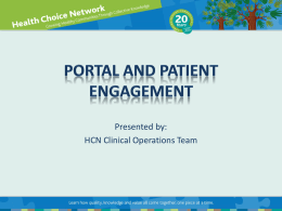 Portal and patient engagement