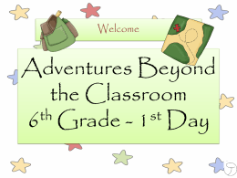 Independent Study - Adventures Beyond the Classroom