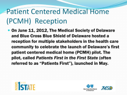 Slide 1 - Medical Society of Delaware